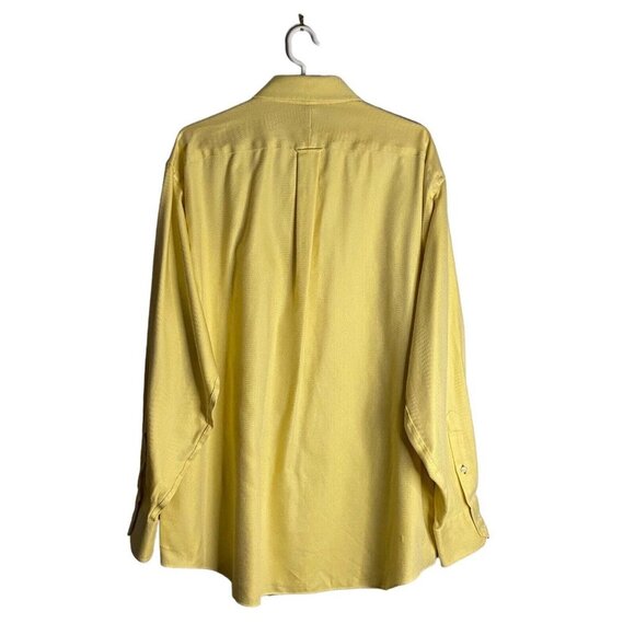 Tommy Hilfiger Men's Yellow 100% Cotton Button-Down Shirt - Picture 6 of 8